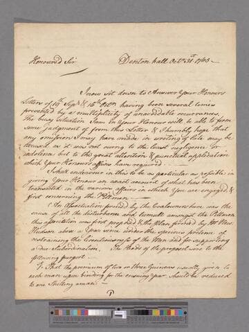 Wright, John. Letter to Edward Montagu
