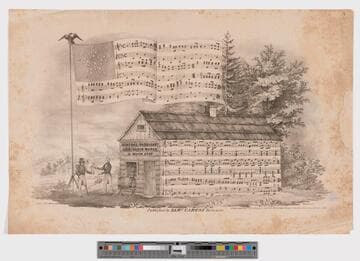 General Harrison's log cabin march & quick step