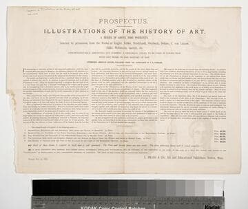 Prospectus. Illustrations of the history of art