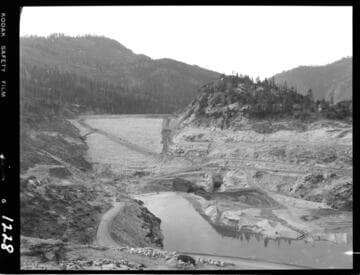 Big Creek - Mammoth Pool - General view - Dam upstream