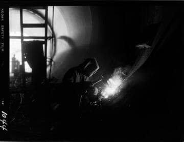 Big Creek - Mammoth Pool - Welding on outlet