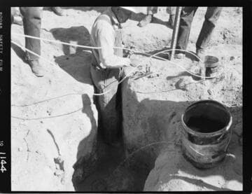 Big Creek - Mammoth Pool - Placing piezometer