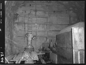 Big Creek - Mammoth Pool - Downstream view of tunnel plug