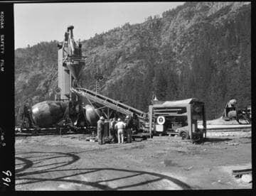 Big Creek - Mammoth Pool - Batch plant at Shakeflat