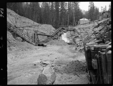Big Creek - Mammoth Pool - Shakeflat, general view after storm