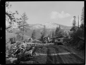 Big Creek - Mammoth Pool - Construction of access road from Logan Meadow to Mammoth Pool Camp Ground