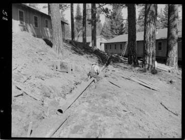 Big Creek - Mammoth Pool - Installation of sanitary sewer pipe