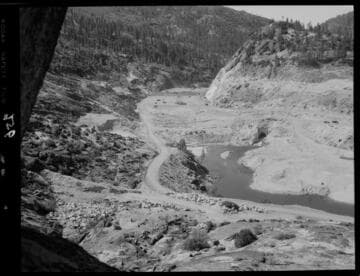 Big Creek - Mammoth Pool - General view of Dam from Daulton Creek Road