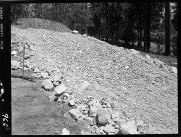 Big Creek - Mammoth Pool - Slope protection test after time test