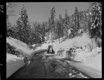 Big Creek - Mammoth Pool - Rotary plow on 0400 road