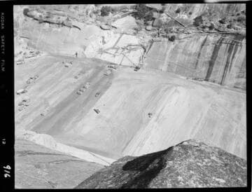 Big Creek - Mammoth Pool - Central portion of Dam from the west dome