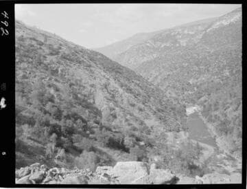 Big Creek - Mammoth Pool - Penstock line before blasting