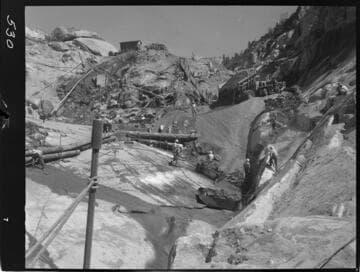 Big Creek - Mammoth Pool - Clean and preparation of access looking upstream