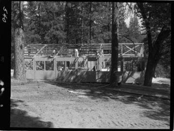 Big Creek - Mammoth Pool - School house framing