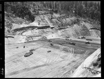 Big Creek - Mammoth Pool - General view of fill operation