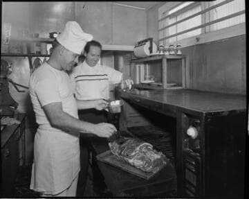 Chef painting bar