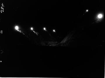 Big Creek - Mammoth Pool - General view of damsite at night