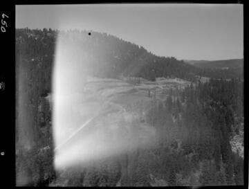 Big Creek - Mammoth Pool - Aerial view showing borrow area looking northwest