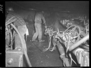 Big Creek - Mammoth Pool - Drilling tunnel face