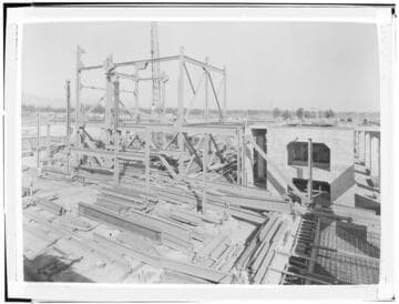 Etiwanda Steam Station - View of top of Unit #2 turbine support