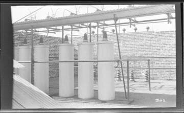 Lightning arresters at the Visalia Steam Plant