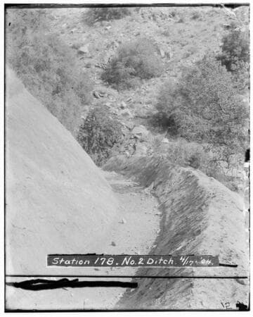 Station 178 at #2 ditch at Kaweah #2 Hydro Plant