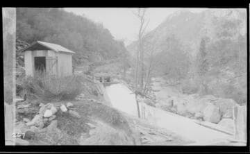 The Marble Fork headworks at Kaweah #3 Hydro Plant