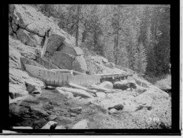 Diversion by a rocky stream