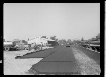 Road paving at CEP Service Center