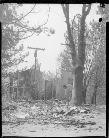 San Bernardino wildfire in 1956