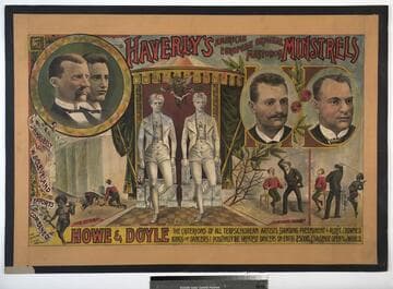 Haverly’s American European original mastodon minstrels : Howe & Doyle