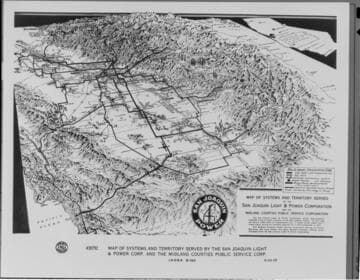 Map of Systems and Territory Served By the San Joaquin Light & Power Corp