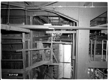 Etiwanda Steam Station - Installing buckstays - Upper burner level