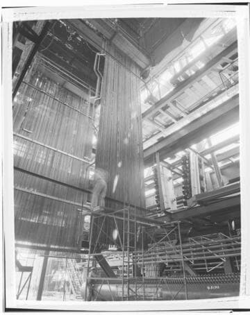 Etiwanda Steam Station - Progress of erection