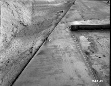 Maintenance work on Dam 1 or Shaver Lake Dam