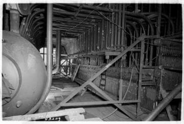 Etiwanda Steam Station - General view at steam drum level