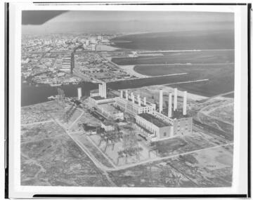 Aerial view of Long Beach Steam Plant