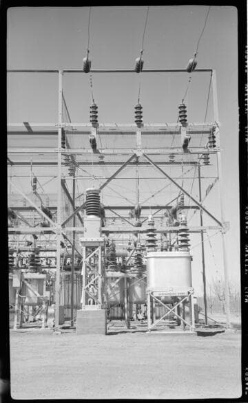 Substation site with on Bolder T/L showing Synchroscope Pots