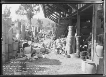 Runaway of Patrolman's Rig : Showing damage caused by partrolman Geo. Bates's team running away