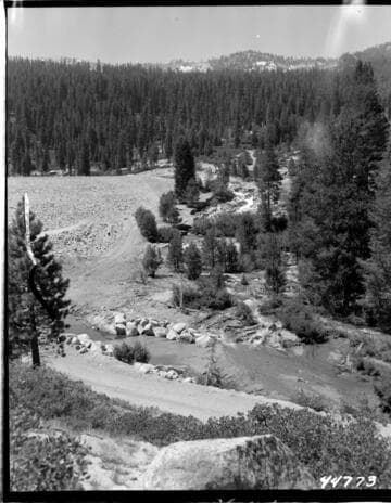 Big Creek, Vermilion Dam - Spill due to pressurization of Ward Tunnel