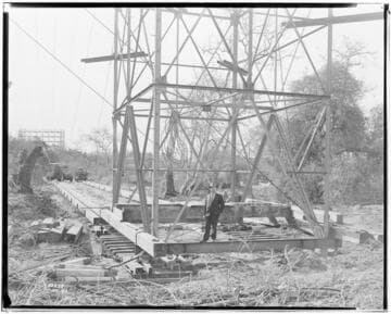 Miscellaneous Transmission - Moving multicircuit tower at Mile 0, tower 6