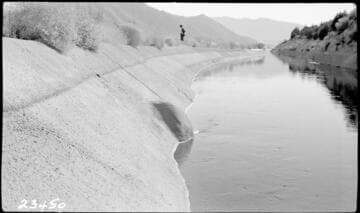 Borel Powerhouse - Borel Canal, Mar 1937 Gunite repair (reinforced)