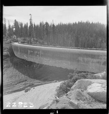 Big Creek, Huntington Lake Dams - Dam 3 Upstream face