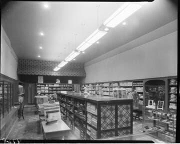 Lighting in a men's clothing store