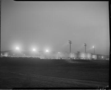 Outdoor lighting at stadium