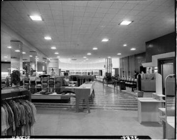 Interior shot of department store