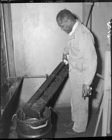 Janitor maintaining the GO