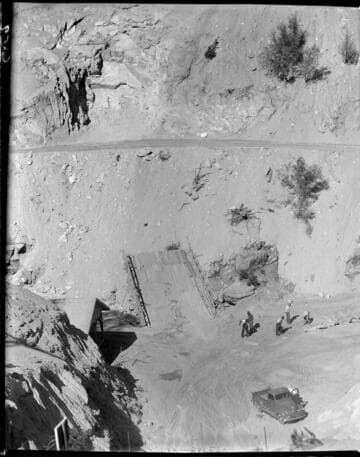 Big Creek 4 construction work: close