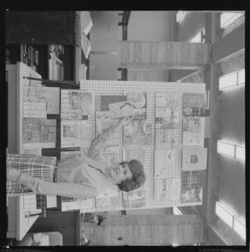 Display of booklets related to electricity