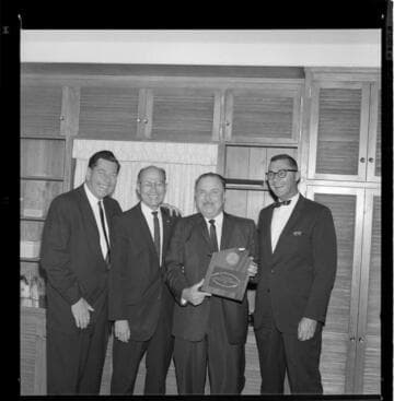 Presentation of Certified Gold Medallion Home Builders award to developers